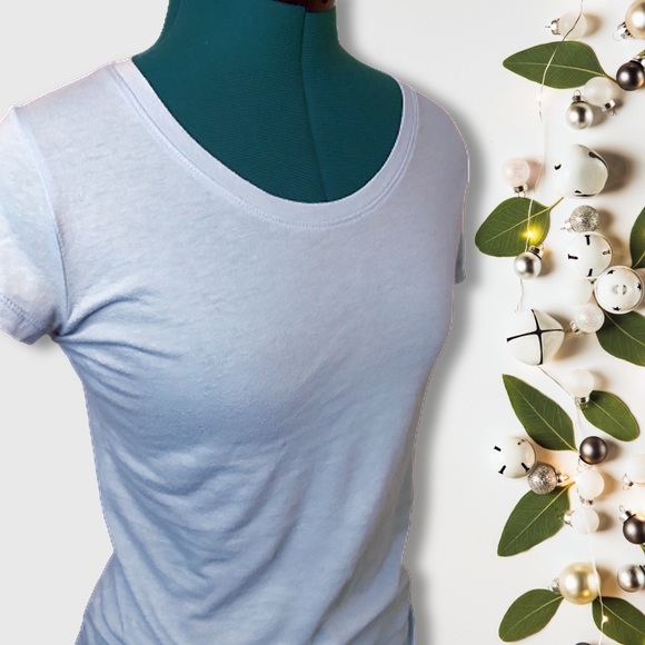 Lt. Blue Babydoll Tee Women's Small | No Boundaries - Picture 1 of 5